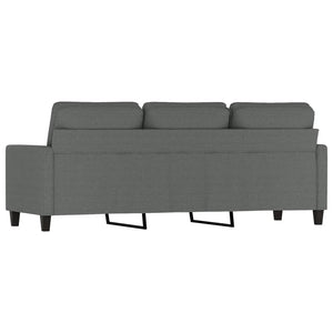 vidaXL 3-Sitzer-Sofa Dunkelgrau 180 cm Stoff