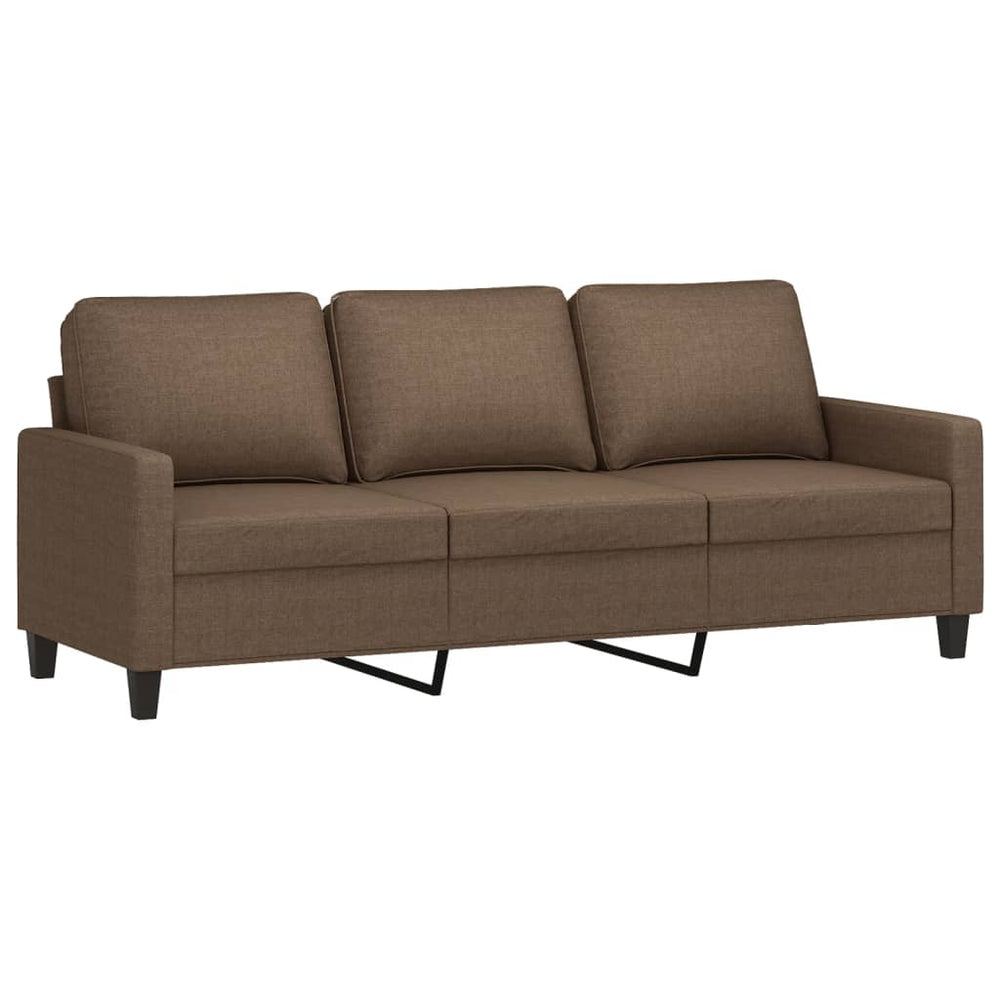 3-Sitzer-Sofa Braun 180 cm Stoff Stilecasa