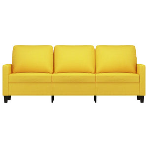 3-Sitzer-Sofa Hellgelb 180 cm Stoff Stilecasa