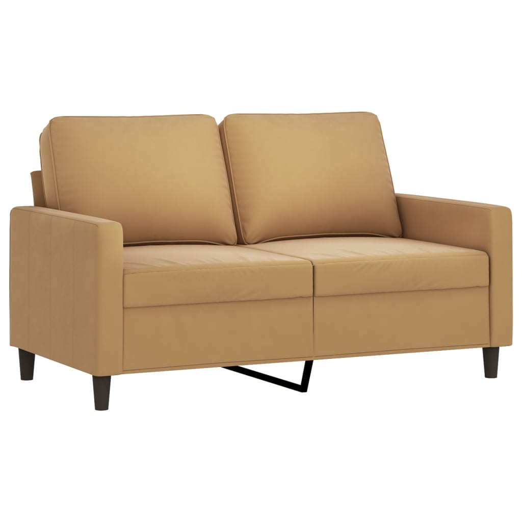 vidaXL 2-Sitzer-Sofa Braun 120 cm Samt