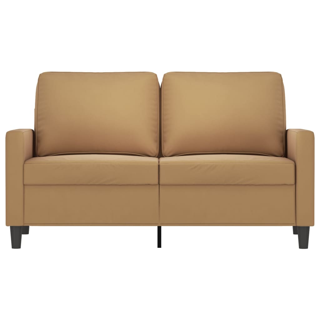 vidaXL 2-Sitzer-Sofa Braun 120 cm Samt