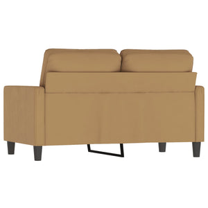 vidaXL 2-Sitzer-Sofa Braun 120 cm Samt