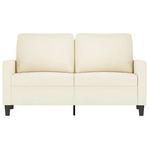 2-Sitzer-Sofa Creme 120 cm Samt Stilecasa