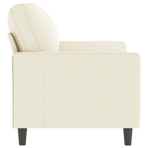 2-Sitzer-Sofa Creme 120 cm Samt Stilecasa