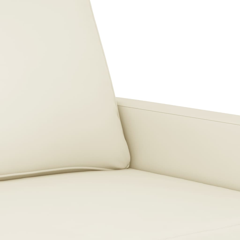 2-Sitzer-Sofa Creme 120 cm Samt Stilecasa