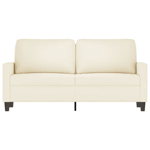 2-Sitzer-Sofa Creme 140 cm Samt