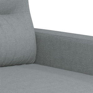 vidaXL 2-Sitzer-Sofa Hellgrau 120 cm Stoff