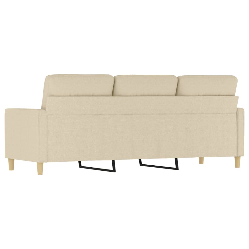 3-Sitzer-Sofa Creme 180 cm Stoff Stilecasa