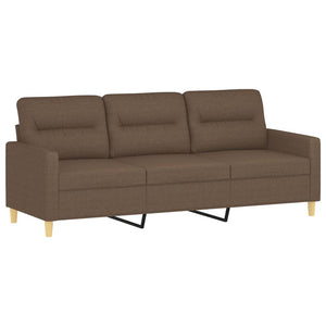 vidaXL 3-Sitzer-Sofa Braun 180 cm Stoff