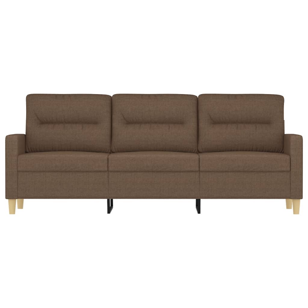 vidaXL 3-Sitzer-Sofa Braun 180 cm Stoff