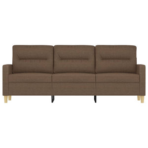 vidaXL 3-Sitzer-Sofa Braun 180 cm Stoff