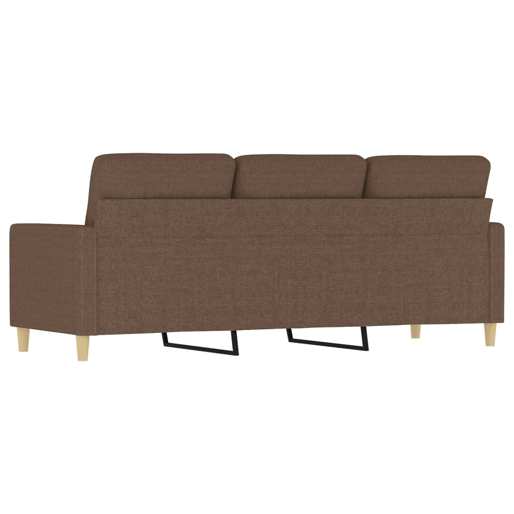 vidaXL 3-Sitzer-Sofa Braun 180 cm Stoff