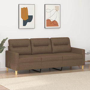 vidaXL 3-Sitzer-Sofa Braun 180 cm Stoff