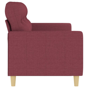 vidaXL 3-Sitzer-Sofa Weinrot 180 cm Stoff