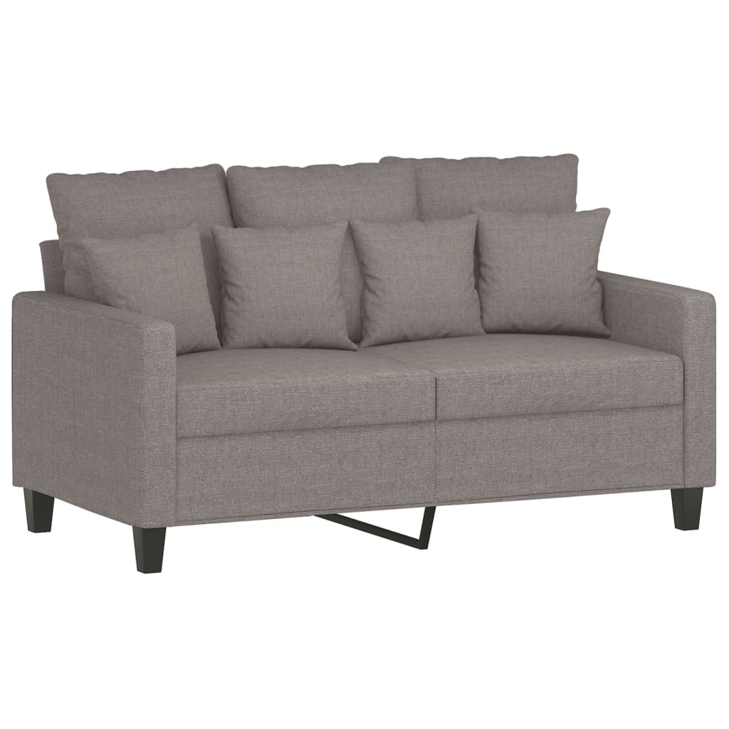 2-Sitzer-Sofa Taupe 120 cm Stoff