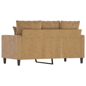 2-Sitzer-Sofa Braun 120 cm Samt Stilecasa