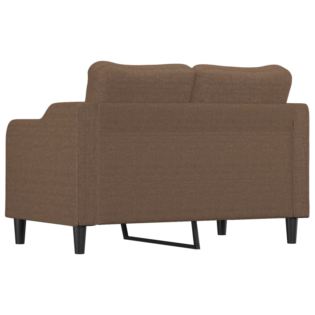 2-Sitzer-Sofa Braun 120 cm Stoff