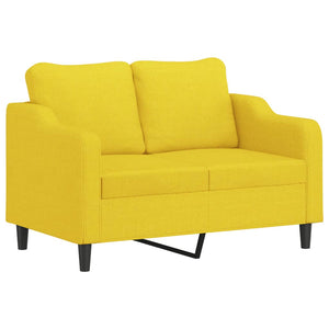 2-Sitzer-Sofa Hellgelb 120 cm Stoff