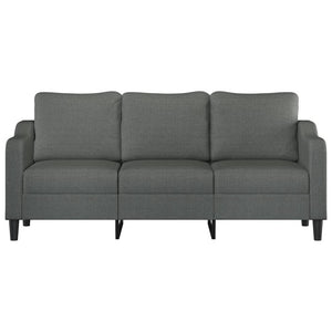 vidaXL 3-Sitzer-Sofa Dunkelgrau 180 cm Stoff