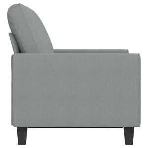 vidaXL 2-Sitzer-Sofa Hellgrau 120 cm Stoff