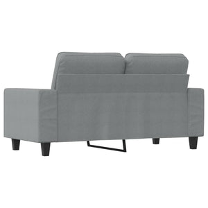 vidaXL 2-Sitzer-Sofa Hellgrau 120 cm Stoff