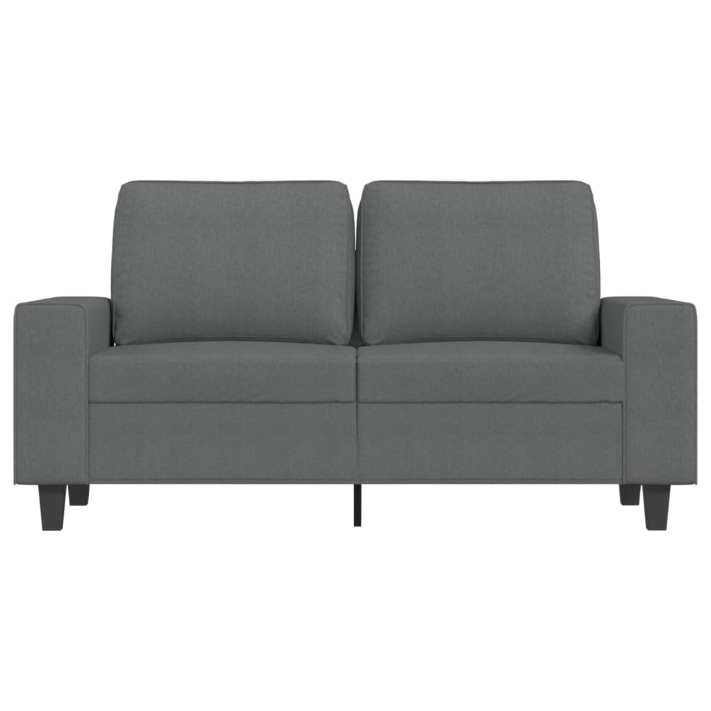 2-Sitzer-Sofa Dunkelgrau 120 cm Stoff Stilecasa