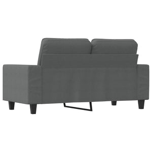 2-Sitzer-Sofa Dunkelgrau 120 cm Stoff Stilecasa