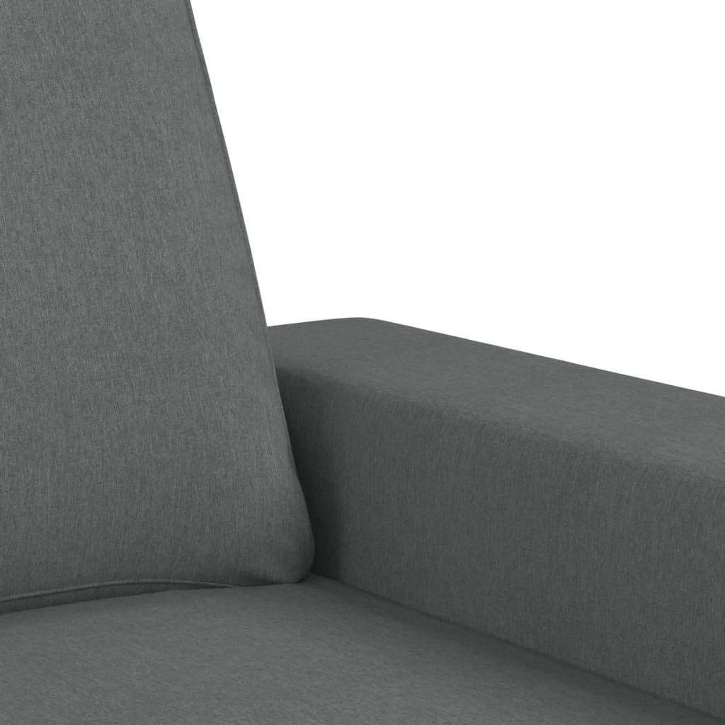 2-Sitzer-Sofa Dunkelgrau 120 cm Stoff Stilecasa