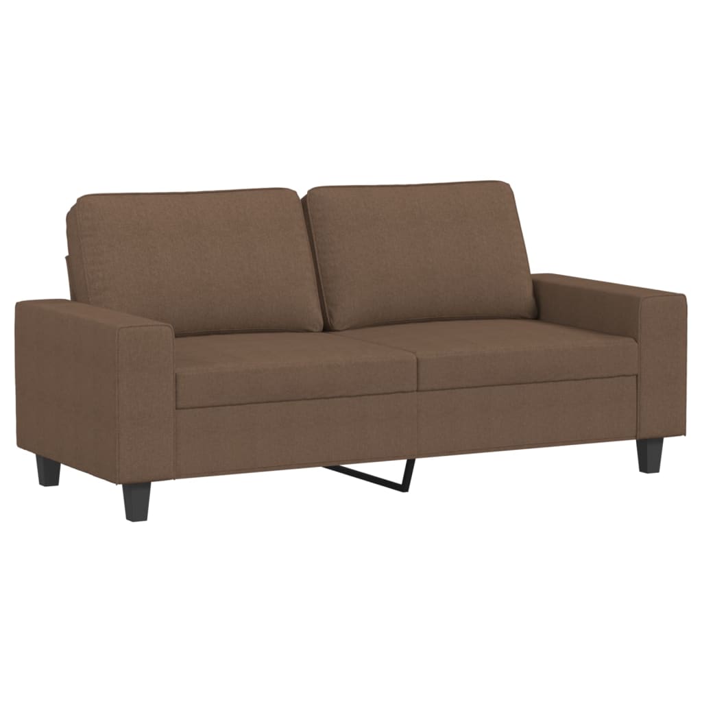 2-Sitzer-Sofa Braun 140 cm Stoff