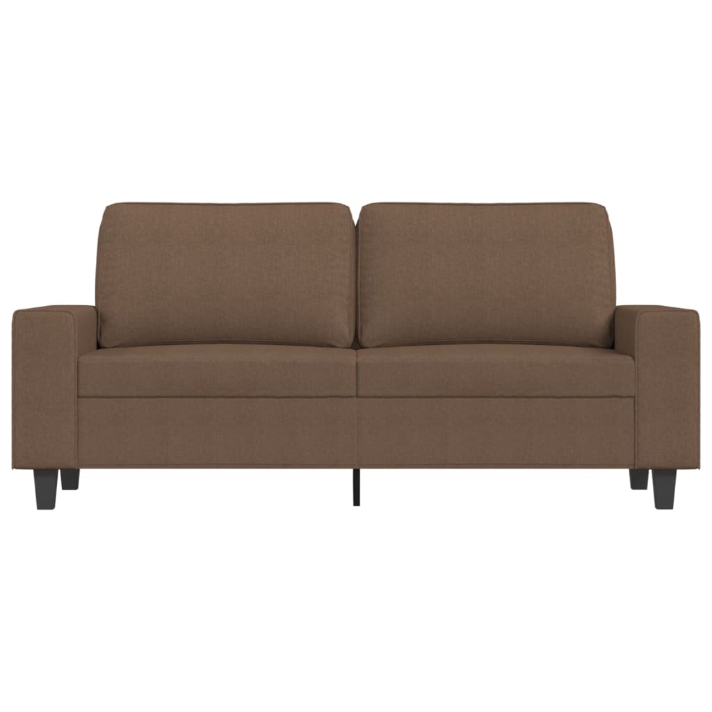 2-Sitzer-Sofa Braun 140 cm Stoff