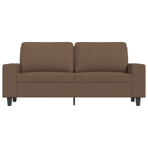 2-Sitzer-Sofa Braun 140 cm Stoff