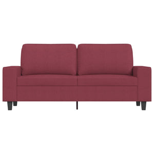 vidaXL 2-Sitzer-Sofa Weinrot 140 cm Stoff