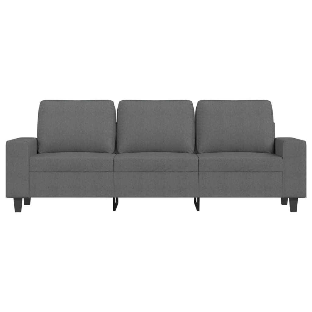 vidaXL 3-Sitzer-Sofa Dunkelgrau 180 cm Stoff