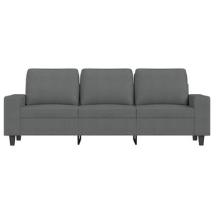 vidaXL 3-Sitzer-Sofa Dunkelgrau 180 cm Stoff