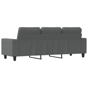 vidaXL 3-Sitzer-Sofa Dunkelgrau 180 cm Stoff