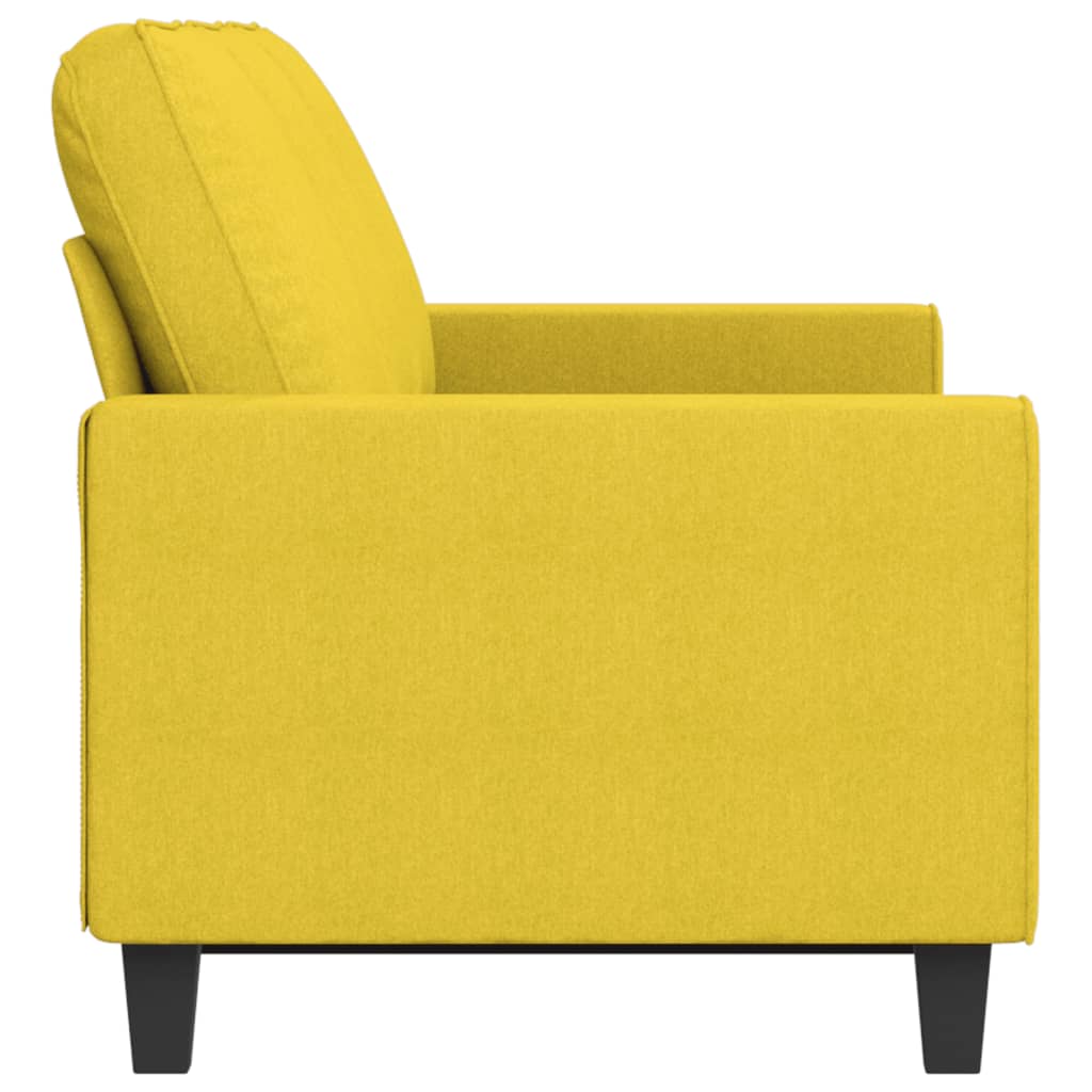 3-Sitzer-Sofa Hellgelb 180 cm Stoff