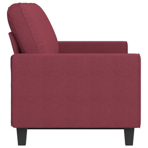 vidaXL 3-Sitzer-Sofa Weinrot 180 cm Stoff