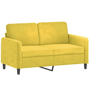 2-Sitzer-Sofa Gelb 120 cm Samt Stilecasa