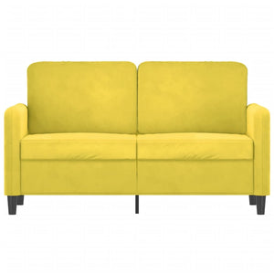 2-Sitzer-Sofa Gelb 120 cm Samt Stilecasa