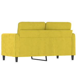 2-Sitzer-Sofa Gelb 120 cm Samt Stilecasa