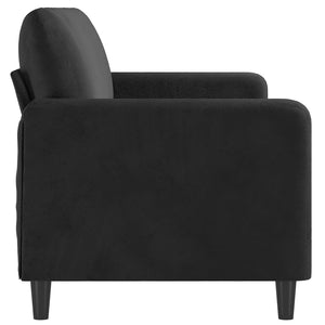 vidaXL 3-Sitzer-Sofa Schwarz 180 cm Samt