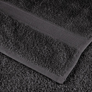 Premium-Handtücher SOLUND 10 Stk. Anthrazit 100x200 cm 600 g/m² Stilecasa