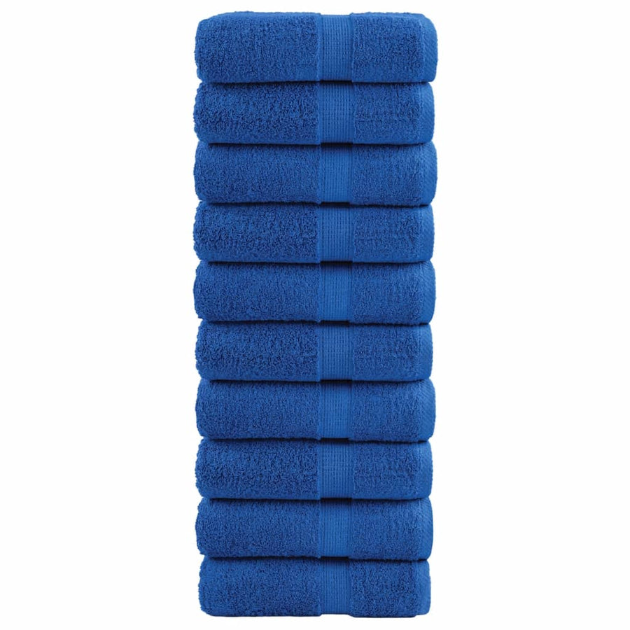 Premium-Seiftücher SOLUND 10 Stk. Blau 30x30 cm 600 g/m² Stilecasa