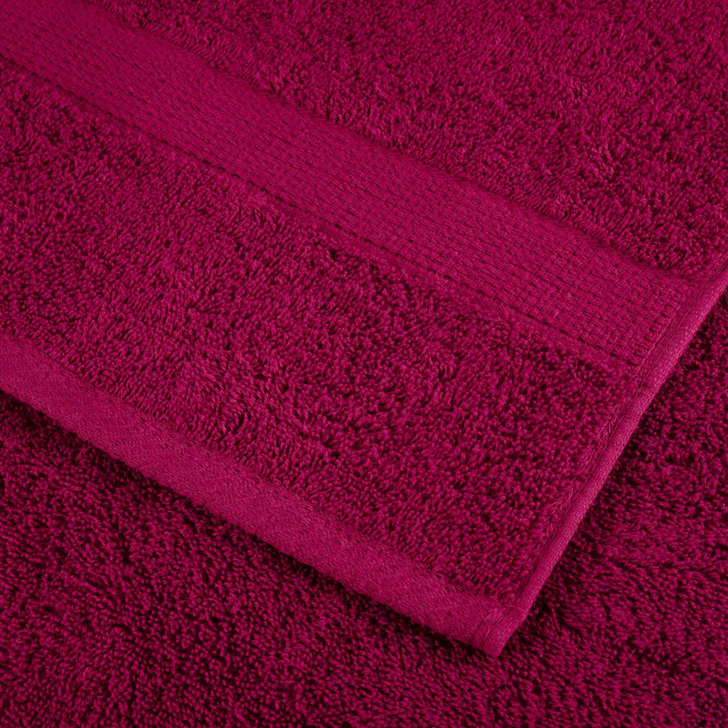 vidaXL Premium-Saunatücher SOLUND 2 Stk Bordeaux 80x200 cm 600 g/m²