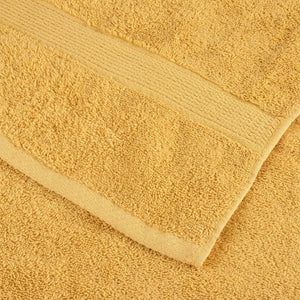 vidaXL Premium-Seiftücher SOLUND 2 Stk. Gold 30x30 cm 600 g/m²