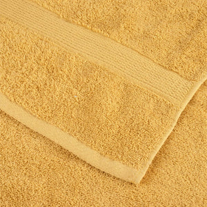 vidaXL Premium-Seiftücher SOLUND 10 Stk. Gold 30x30 cm 600 g/m²