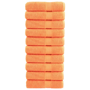 vidaXL Premium-Handtücher SOLUND 10 Stk. Orange 50x100 cm 600 g/m²