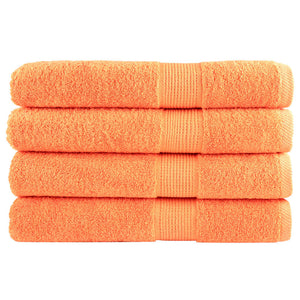 vidaXL Premium-Saunatücher SOLUND 4 Stk. Orange 80x200 cm 600 g/m²