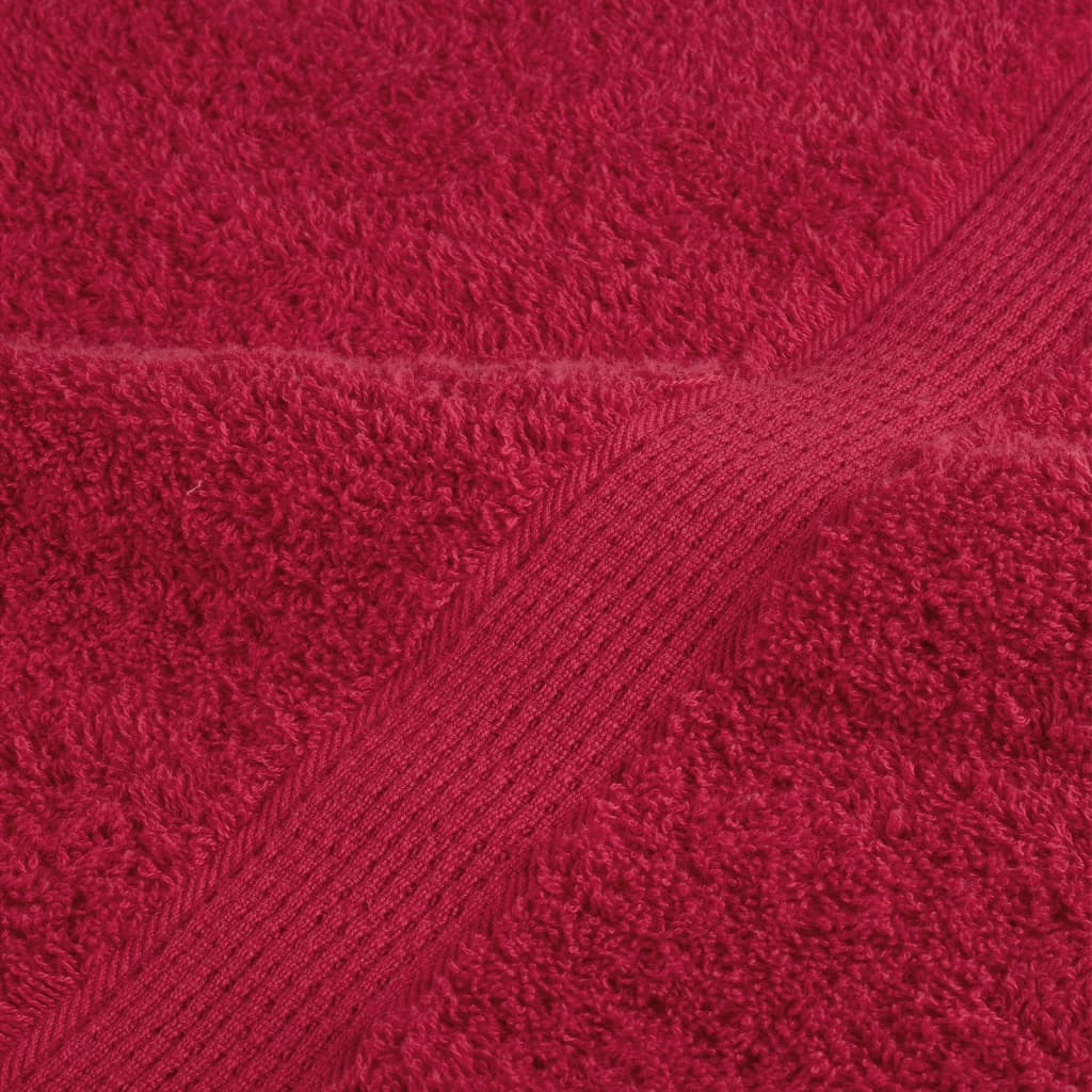 vidaXL Premium-Duschtücher SOLUND 2 Stk. Rot 70x140 cm 600 g/m²