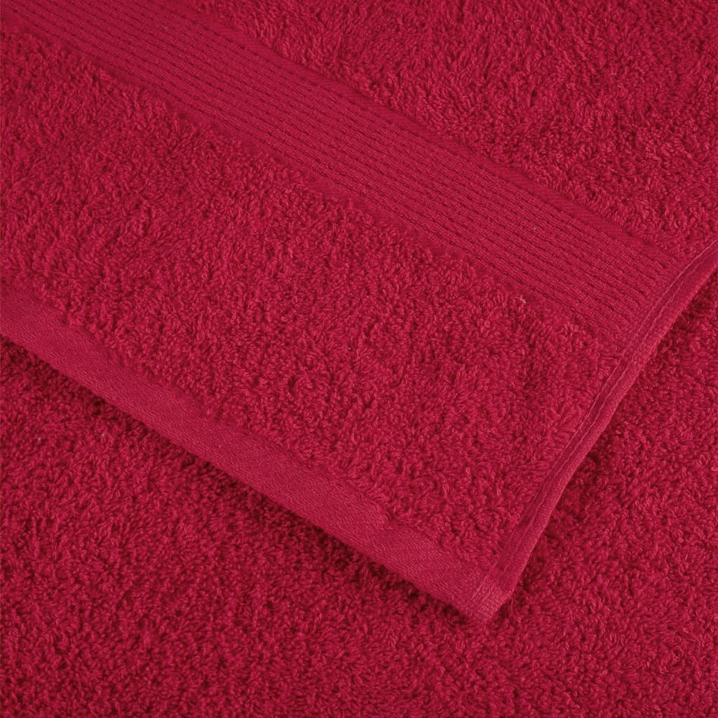 vidaXL Premium-Saunatücher SOLUND 2 Stk. Rot 80x200 cm 600 g/m²